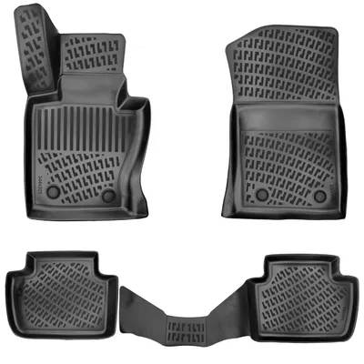 Produktbild von Rizline kompatibel mit BMW X3 E83 2003–2010 Autofußmatten Gummimatten