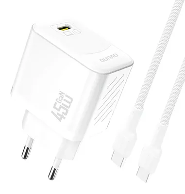 Produktbild von Ładowarka Sieciowa Dudao A28C 45W Gan + Kabel Usb-C - Biała