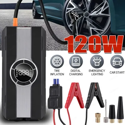 Produktbild von 8000A Auto Starthilfe Jump Starter Ladegerät 12V KFZ Booster Powerbank + Tasche