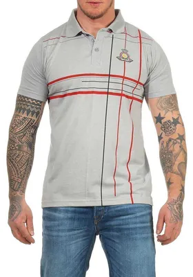 Produktbild von Herren Sport Polo Shirt Stretch Kurz-Arm; Grau M