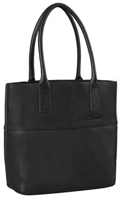 Produktbild von Benthill Damen Shopper Leder - Bag Beutel aus echtem Rindsleder - Große Vintage Umhängetasche - Schulterbeutel / Schultertasche - Weiche Handtasche