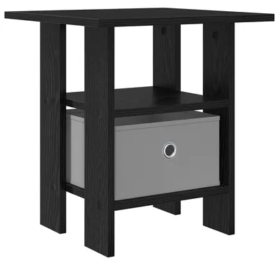 Produktbild von Nachttisch Schwarz Eichen-Optik 41 x 40 x 45 cm Holzwerkstoff