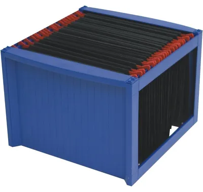 Produktbild von helit Hängeregistratur, Steckteile blau, 36x38x26cm, blau