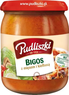 Produktbild von Pudliszki Bigos Z Mięsem I Kiełbasą 500 G