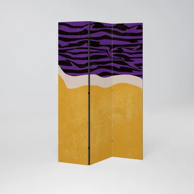 Produktbild von SpaceRebels Paravent Raumteiler - 3-teilig Raumtrenner, Druck 2-Seite - Raumtrenner - Trennwand Wohnung - Room Divider - Spanische Wand Deko Modern Sichtschutz