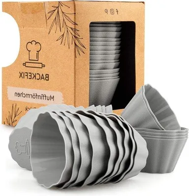 Image de Moule à muffins en silicone, 24 pièces, sans BPA, antiadhésif