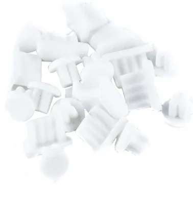Produktbild von Original Ladebuchse für Trendy8 MicroUSB Staubschutz + Kopfhörerstecker 10x Weiß