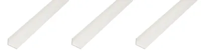 Produktbild von Alberts next 3 x Winkelprofil, PVC, weiß, 20 x 10 x 1 mm, Länge 1 m