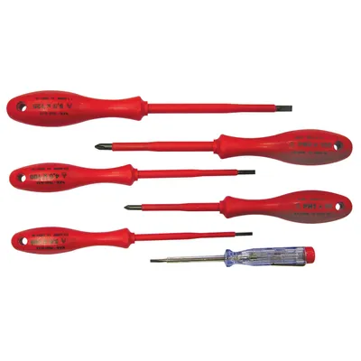 Produktbild von 10078 + 1000 V screwdriver set voltage indicator, 6 parts