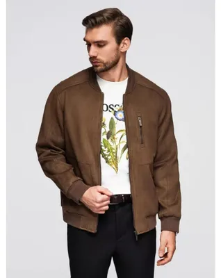 Obrázok produktu pre Ombre Clothing Pánsky bomber Galloo hnedá M