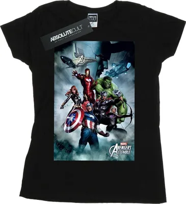 Produktbild von Marvel - "Avengers" T-Shirt für Damen BI3010 (S) (Schwarz)