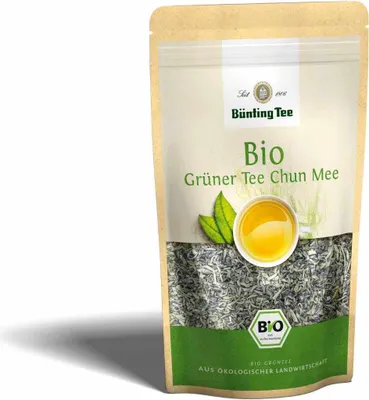 Produktbild von Bünting  Grüner Tee Chun Mee  loser Tee aromatisch fein herb 100g