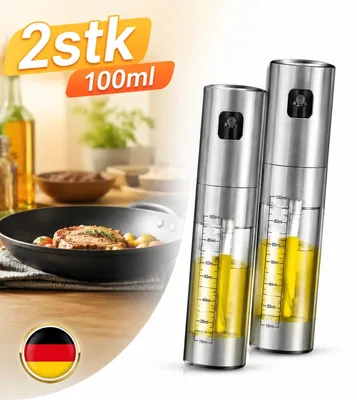 Produktbild von Multifunktion Ölsprüher 100ml Öl Sprühflasche für Speiseöl Kochen Salat Glas