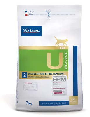Zdjęcie produktu dla Virbac Cat Urology U2 Dissolution & Prevention 7kg Sucha Karma Weterynaryjna Dla Kotów Na Struwity i Szczawiany