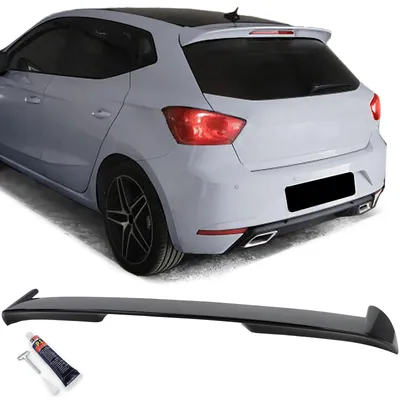 Productafbeelding van Achterspoiler, zwart glanzend, voor Seat Ibiza KJ1, modeljaren 2017-2021
