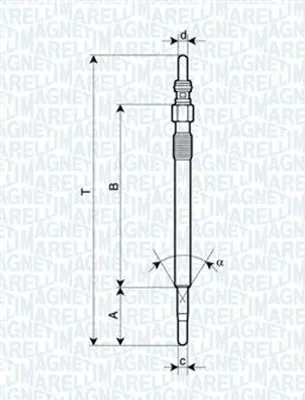 Produktbild von MAGNETI MARELLI 062900047304 Diesel Glühkerze für VOLVO V70 II (285)