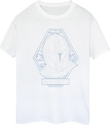 Produktbild von Star Wars - "The Mandalorian" T-Shirt für Damen BI45924 (XL) (Weiß)