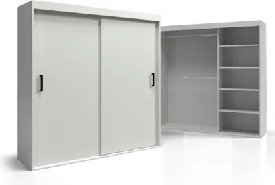 Zdjęcie produktu dla Szafa przesuwna 200 półek drążki z akcesoriami Denver VSZ10