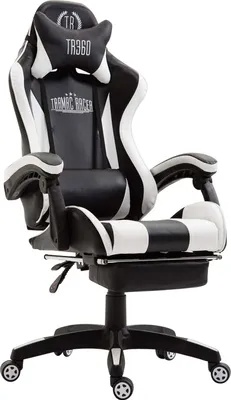 Produktbild von CLP Gaming Bürostuhl Ignite höhenverstellbar und drehbar schwarz/weiß