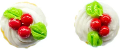 Produktbild von Cupcake Kuchen Ohrstecker Miniblings Törtchen Küchlein Torte Süßes Kirsche