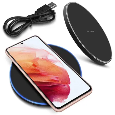 Produktbild von Schnell Qi Ladegerät für Samsung Galaxy S24 Plus Ultra QI Wireless Charger 15W
