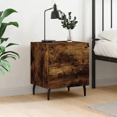 Zdjęcie produktu dla vidaXL Stolik nocny dąb wędzony 40x35x47,5 cm materiał drewnopochodny