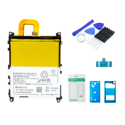 Produktbild von Sony Xperia Z1 Ersatz Akku Reparaturset 3000 mAh mit Werkzeug und Kleber