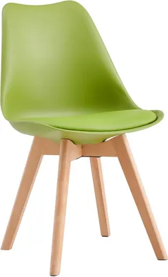 Image de MCC Chaise de salle à manger rétro EVA, rembourrée, similicuir, chaise design, cuisine, salon, lot de 4 en vert