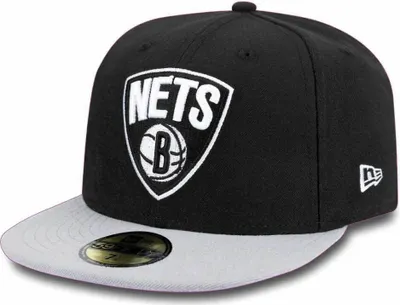Produktbild von New Era 59 Fifty Brooklyn Nets Black / Grey 7 1/8