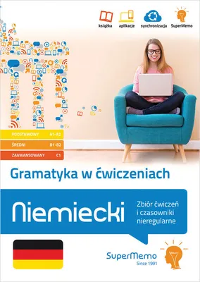 Produktbild von Gramatyka w ćwiczeniach. Niemiecki. Zbiór ćwiczeń i czasowniki nieregularne.