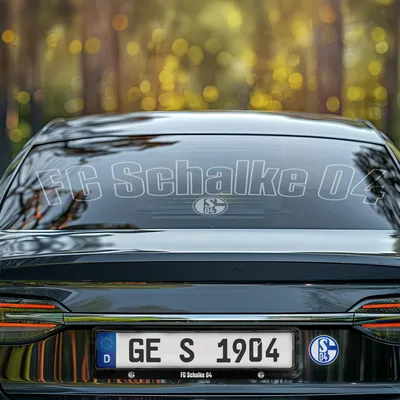 Produktbild von FC Schalke 04 Heckscheiben-Aufkleber weiß STK