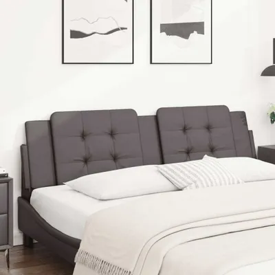 Produktbild von Möbel Kopfteil-Kissen Grau 180 cm Kunstleder - Kopfteile"Design 2024" DE77631343