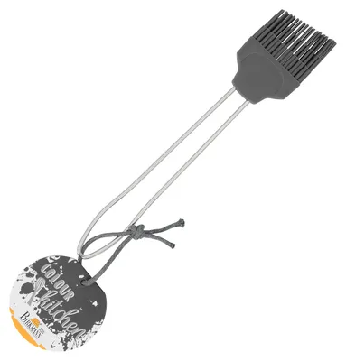 Produktbild von BIRKMANN Silikonpinsel, groß, grau, 21 x 4 cm, aus lebensmittelechtem Silikon, BPA-frei, 422766