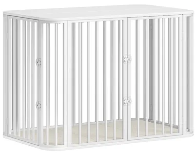 Image de Canapé pour chiens - Meuble pour chiens - Canapé pour chiens avec coussin - Lit pour chiens - Canapé pour grandes races de chiens - Blanc