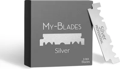 Produktbild von Silberne Halbrasierklingen - My-Blades - 100 Stück