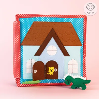 Produktbild von Jolly Designs Premium Quiet Book für Kleinkinder - Montessori Spielzeug ab 2 Jahren - Motorik Buch aus Filz - Förderung der Feinmotorik & Sensorik