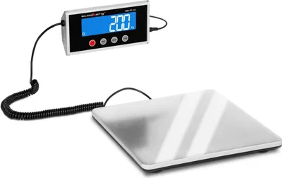 Obrázok produktu pre Poštová plošinová váha na balíky 275x275mm napájanie + batérie 200kg / 100g