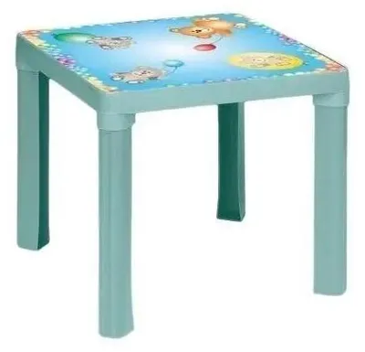Immagine prodotto di Tavolino in plastica turchese pastello - 3toysm