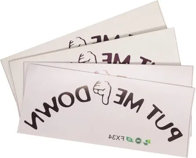 Productafbeelding van Toiletbril Stickers - Grappige Herinnering - Netjes Achterlaten - Waterdicht en Verwijderbaar - 4 Sets - Zwart