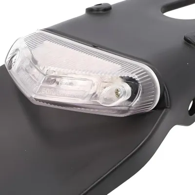 Obrázok produktu pre Držiak evidenčného čísla so zadným svetlom LED biely pre Supermotard, Enduro