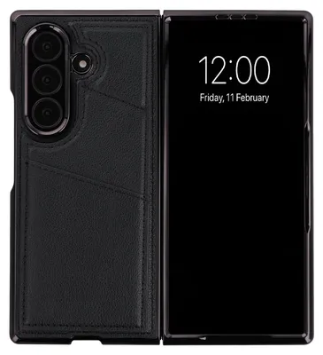 Productafbeelding van imoshion Kunstleren MagSafe Backcover met Pashouder voor de Samsung Galaxy Z Fold 8 Ultra - Zwart