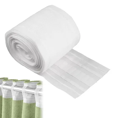 Gardinenband 6 m × 8,5 cm weißes Faltenband für Vorhänge