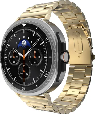 Image de Bracelet PrimeSteel pour Samsung Galaxy Watch8 / Watch8 Classic, or