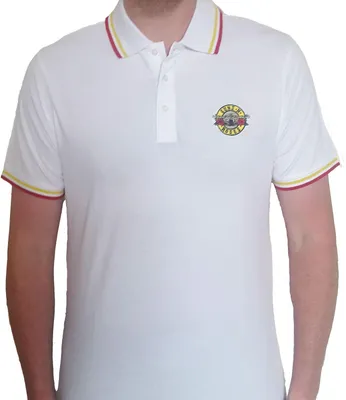 Produktbild von Guns N Roses - "Classic" Poloshirt für Herren/Damen Uni RO754 (L) (Weiß)