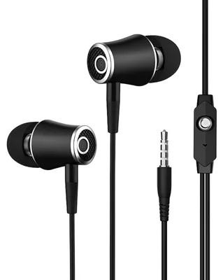 Schwarzes Langsdom R21 In-Ear-Headset