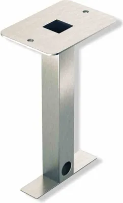 Image de MCJ Poteau de montage pour jardin 160 x 100 mm, acier inoxydable