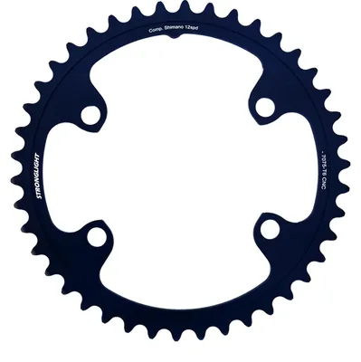 Obrázok produktu pre Predný prevodník Stronglight, kompatibilný s Shimano FC-R8100/7100, 12-stupňový, 42 zubov, priemer 110 mm - pre pretekárske bicykle.