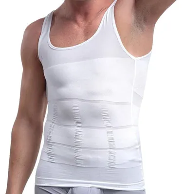 Produktbild von 2-teilige Herren-Shapewear – Weiß – XXL