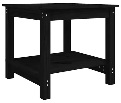 Produktbild von vidaXL Couchtisch Schwarz 50x50x45 cm Massivholz Kiefer