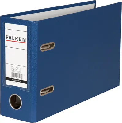 Produktbild von Falken 10x PP-Ordner A5 quer, Rücken 80mm - Blau - 11285780F